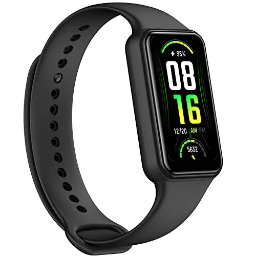 Amazfit Band 7 Fitness & Health Tracker for Women Men, 18-Day Battery Life, ALEXA Built-in, 1.47”AMOLED Display, Heart Rate