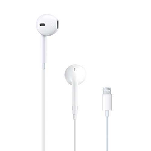 Apple EarPods Headphones with Lightning Connector, Wired Ear Buds for iPhone with Built-in Remote to Control Music, Phone