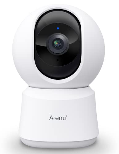 ARENTI 5ghz WiFi Security Camera Indoor, 4MP Plug-in Pet Dog Camera with Phone App, Baby Home Cam 2.4G/5G Dual-Band, AI