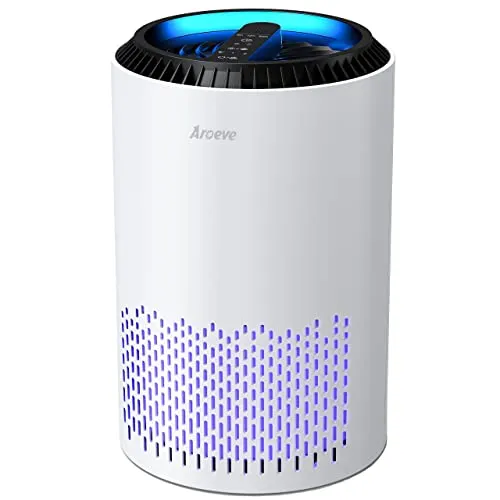 AROEVE Air Purifiers for Home, HEPA Air Purifiers Air Cleaner For Smoke Pollen Dander Hair Smell Portable Air Purifier with