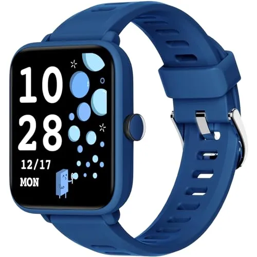 BIGGERFIVE Kids Fitness Tracker Watch, Pedometer, Heart Rate, 5ATM Waterproof, Sleep Monitor, Alarm Clock, Calorie Step