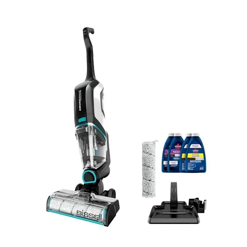 BISSELL CrossWave Cordless Max All in One Wet-Dry Vacuum Cleaner and Mop for Hard Floors and Area Rugs, Black, 2554A vacuum