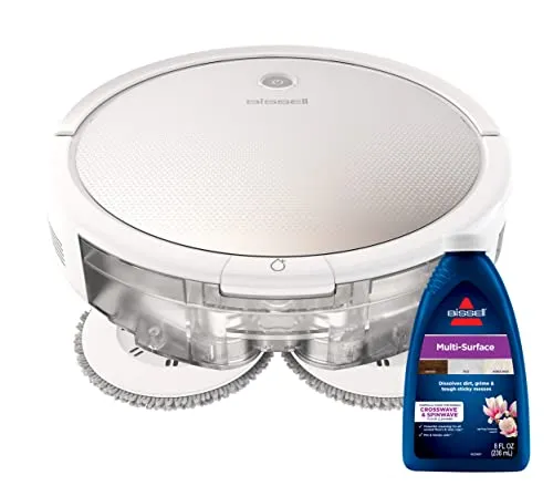 Bissell SpinWave Pet Robot, 2-in-1 Wet Mop and Dry Robot Vacuum, Rotating Mop Pads Scrub Floors, WiFi Connected with