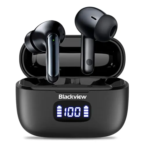 Blackview Wireless Earbuds in Ear Headphones Wireless Bluetooth 5.3, TWS Ear Buds Built-in Mic Sports Noise Canceling