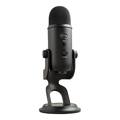 Blue Microphones Blue Yeti USB Microphone - Blackout Edition (Renewed) microphone