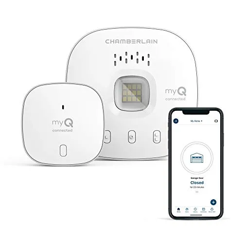 CHAMBERLAIN Smart Garage Control - Wireless Garage Hub and Sensor with Wifi & Bluetooth - Smartphone Controlled,