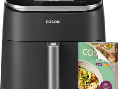 Cosori 9-in-1 TurboBlaze Air Fryer 6 Qt, Premium Ceramic Coating, 90°–450°F, Precise Heating for Even Results, Air Fry,