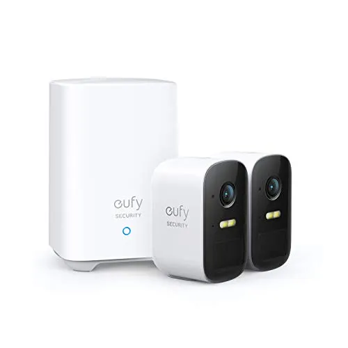eufy Security, eufyCam 2C 2-Cam Kit, Security Camera Outdoor, Wireless Home Security with 180-Day Battery Life, HomeKit
