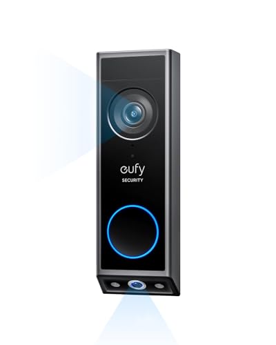 eufy Security Video Doorbell E340 (Battery Powered), Dual Cameras with Delivery Guard, 2K Full HD and Color Night Vision,