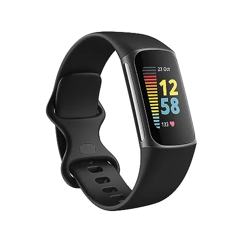 Fitbit Charge 5 Advanced Health & Fitness Tracker with Built-in GPS, Stress Management Tools, Sleep Tracking, 24/7 Heart