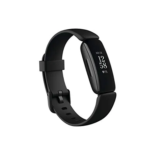 Fitbit Inspire 2 Health & Fitness Tracker with a Free 1-Year Fitbit Premium Trial, 24/7 Heart Rate, Black/Black, One Size (S