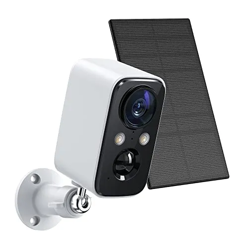 FOAOOD Cameras for Home Security, Security Cameras System Wireless Solar, Home Security Camera with Color Night Vision, PIR