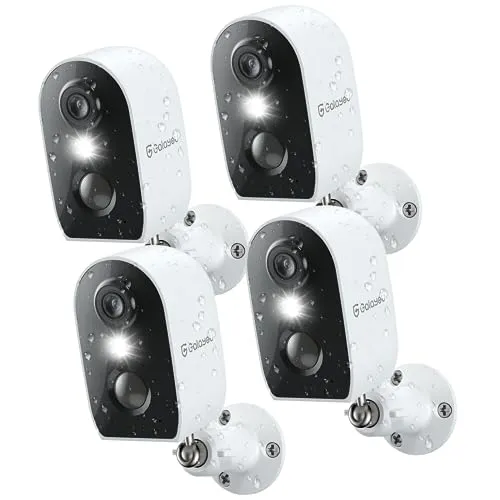 GALAYOU Cameras for Home Security Outside- 2K Battery Powered WiFi Surveillance Indoor/Outdoor, Security Cameras with AI