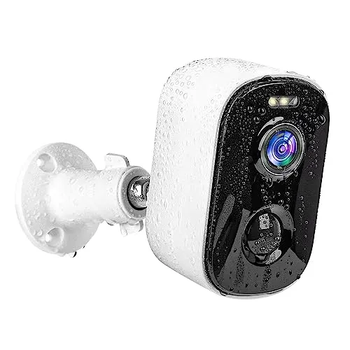 Geekee 1080P Security WiFi Cameras for Home Security, Wireless Outdoor with Motion Detection, Spotlight/Siren Alarm, Color