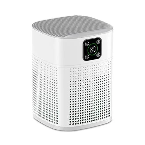 Honeyuan Air Purifiers for Bedroom, Honeyuan H13 HEPA Air Purifier for Home Large Room 600 sqft, Air purifiers with 360°Air