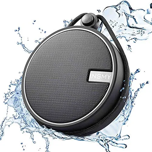 INSMY C12 IPX7 Waterproof Shower Bluetooth Speaker, Portable Small Speaker, Speakers Bluetooth Wireless Loud Clear Sound
