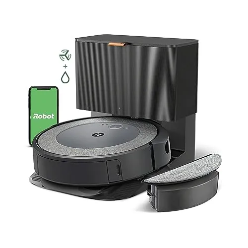 iRobot Roomba Combo i5+ Self-Emptying Robot Vacuum and Mop, Clean by Room with Smart Mapping, Empties Itself for Up to 60