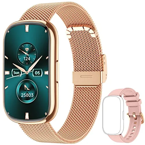 KALINCO Slim Fitness Tracker, Smart Watch with Heart Rate, Blood Oxygen, Blood Pressure and Sleep Monitor, Activity Tracker
