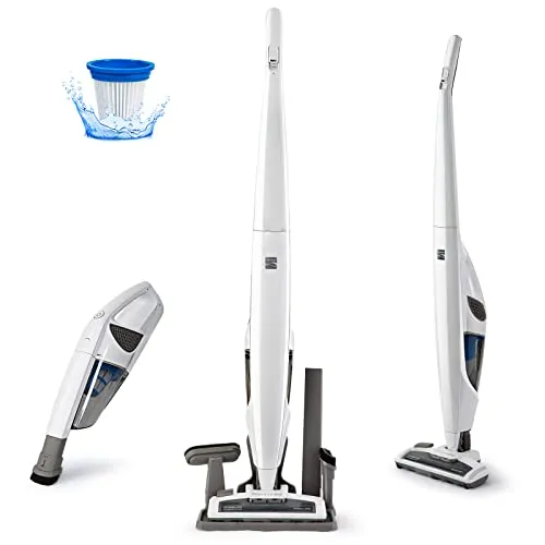 Kenmore DS1030 Cordless Stick Vacuum Lightweight Cleaner 2-Speed Power Suction LED Headlight 2-in-1 Handheld for Hardwood