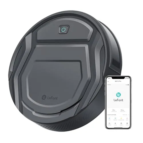 Lefant M210 Pro Robot Vacuum Cleaner, Tangle-Free 2200Pa Suction, 120 Min Runtime, Self-Charging Robotic Vacuum, Slim,