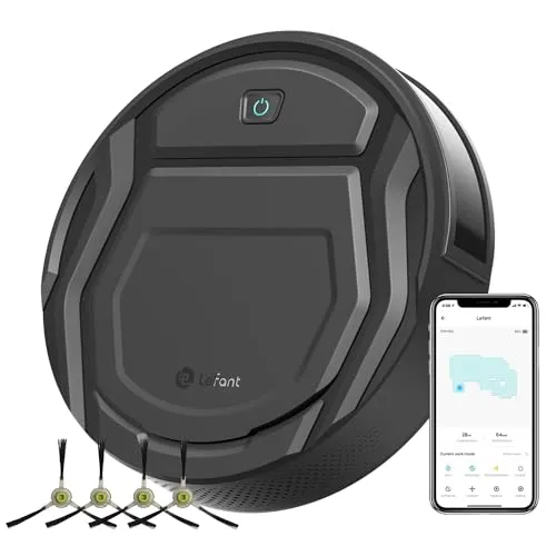 Lefant Robot Vacuum Cleaner with 2200Pa Powerful Suction,120 Mins,Tangle-Free,WiFi/Alexa/APP/Bluetooth,Schedule