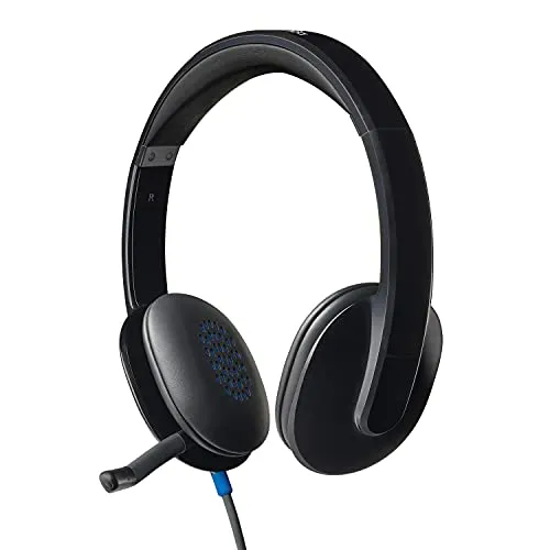 Logitech High-performance USB Headset H540 for Windows and Mac, Skype Certified, Black, 2.3 headset
