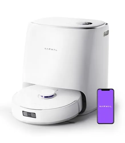 NARWAL Freo X Ultra Robot Vacuum and Mop Combo, 8200 Pa Robot Mop & Vacuum, Auto Mop Drying/Washing, Self-Empty,
