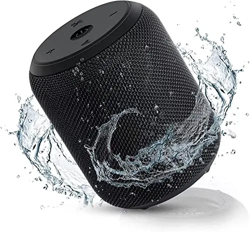 NOTABRICK Bluetooth Speakers,Portable Wireless Speaker with 15W Stereo Sound, Active Extra Bass, IPX6 Waterproof Shower