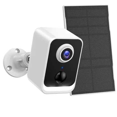 PEEIPM Security Cameras Wireless Outdoor, Cameras for Home Security Outdoor, Solar Outdoor Camera with Color Night Vision,