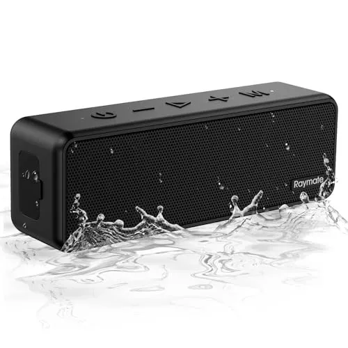 Raymate Bluetooth Speakers, 20W IPX7 Waterproof Speaker Wireless Bluetooth-V5.0, HiFi Stereo Sound, 1000mins Playtime,