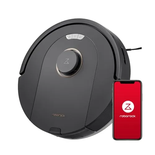 roborock Q5 Pro Robot Vacuum and Mop Combo, 5500Pa Suction, DuoRoller Brush, LiDAR Navigation, Robotic Vacuum Cleaner with