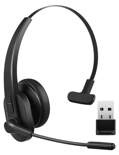 Sarevile Bluetooth Headset, Bluetooth Trucker Headset with Upgraded Microphone Noise Canceling for Trucker, Hand Free