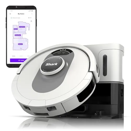 Shark AI Ultra Voice Control Robot Vacuum with Matrix Clean Navigation, Home Mapping, 60-Day Capacity, Self-Empty Base for