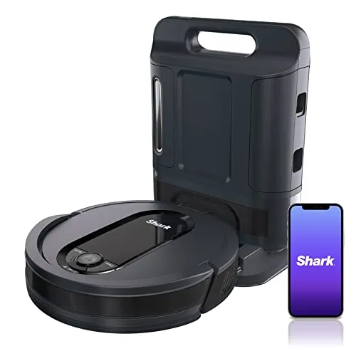 Shark AV1010AE IQ Robot Vacuum with XL Self-Empty Base, Bagless, 45-Day Capacity, Advanced Navigation, Alexa & Wi-Fi,