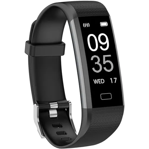 Stiive Fitness Tracker with Heart Rate Monitor, Blood Oxygen, Step Counter Activity Tracker with Pedometer, Sleep Tracking,