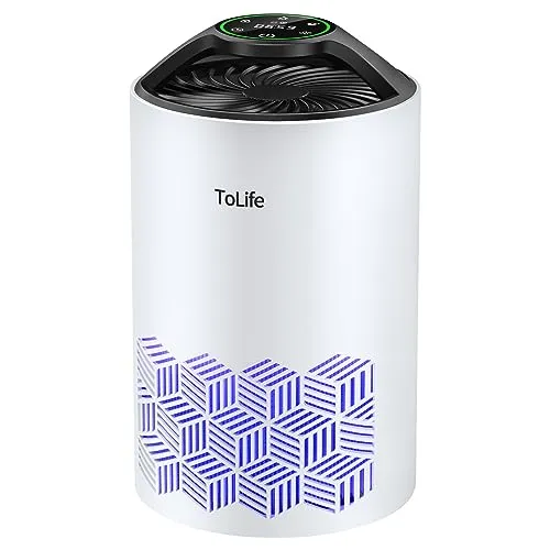 ToLife Air Purifiers for Bedroom Home, HEPA Air Purifiers Air Cleaner For Pets Allergies, Virus Air Purifier for Dust,