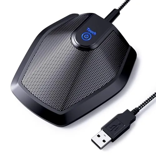 TONOR Conference USB Microphone for Computer PC, Omnidirectional Condenser Laptop Mic for Video, Recording, Skype, Online