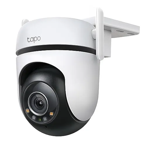 TP-Link Tapo 2K QHD Outdoor Pan/Tilt Wi-Fi Security Camera, 360° View, Motion Tracking, Color Night Vision, Free