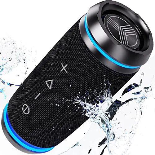 TREBLAB HD77 - Wireless Bluetooth Speaker - 30W Stereo, 20H Battery, IPX6 Waterproof, TWS Mode, Portable Speaker with