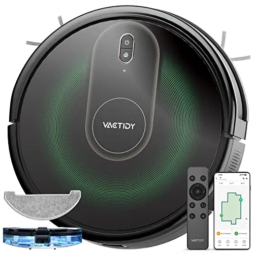 Vactidy Nimble T8 Robot Vacuum and Mop Combo, Strong Suction, Robot Vacuum Cleaner with GyroNav Navigation,