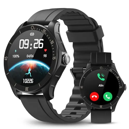 WMK Smart Watches for Men Activity Trackers and Smartwatches Alexa Built-in Smartwatch Make/Answer Call Smart Watch for Men