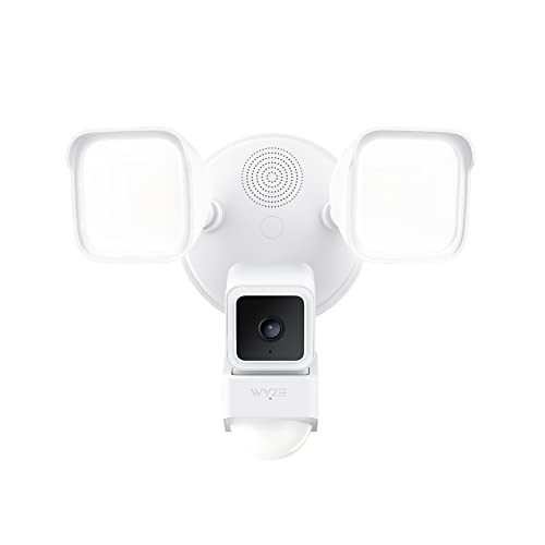 Wyze Cam Floodlight with 2600 Lumen LEDs, Wired 1080p HD IP65 Outdoor Smart Security Camera, Color Night Vision, 270-Degree