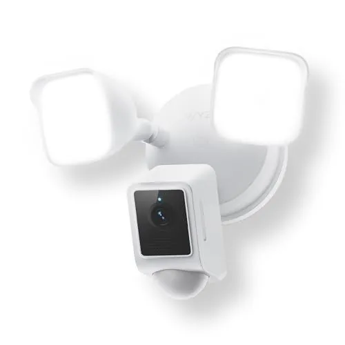WYZE Floodlight Camera v2, 2800-Lumen LEDs, 2K HD Outdoor Security Camera, 160° Wide View, Motion Activated Light, 105dB