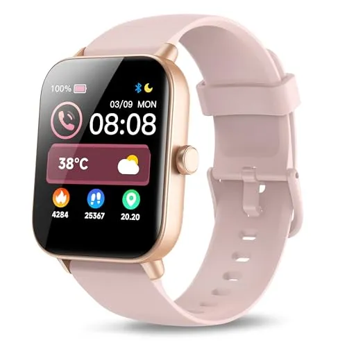 Yoever Fitness Tracker with Alexa, 1.8'' Bluetooth Call Activity Trackers and Smartwatches, SpO2 Heart Rate Sleep Monitor,