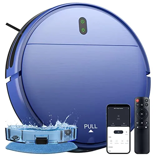 ZCWA Robot Vacuum, Robot Vacuum & Mop Combo with Schedule, Self-Charging Robot Vacuum Cleaner Compatible with