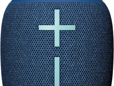 Ultimate Ears WONDERBOOM 4 portable Bluetooth speaker in blue, front view