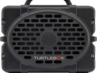 Turtlebox Original Gen 3 portable Bluetooth speaker, front view showing the grille and carry handle